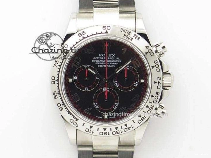 116509 OMF DIAL SS BEST ON A7750 DAYTONA BLUE MOVEMENT) SS STICK BRACELET (SLIM EDITION 1219